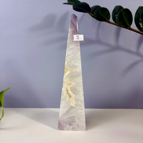 Statement Druzy Agate Obelisk - Kenna's Crystals