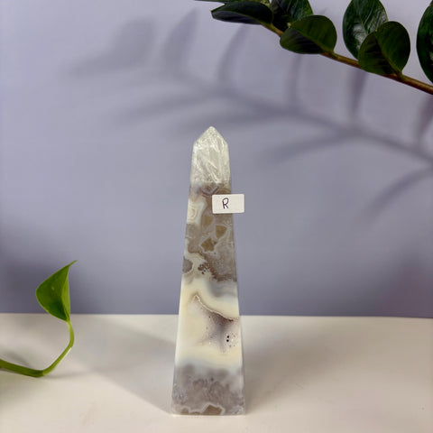 Statement Druzy Agate Obelisk - Kenna's Crystals