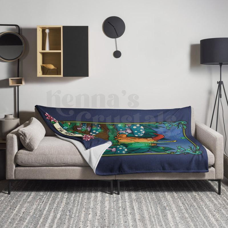 The Hermit Tarot Card Signature XL Blanket (60" x 80")