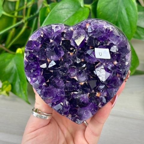 Uruguayan Amethyst Heart U 21 - Kenna's Crystals from TikTok