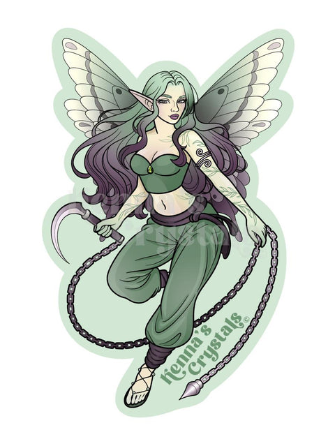Virgo Fairy Sticker - Kenna's Crystals