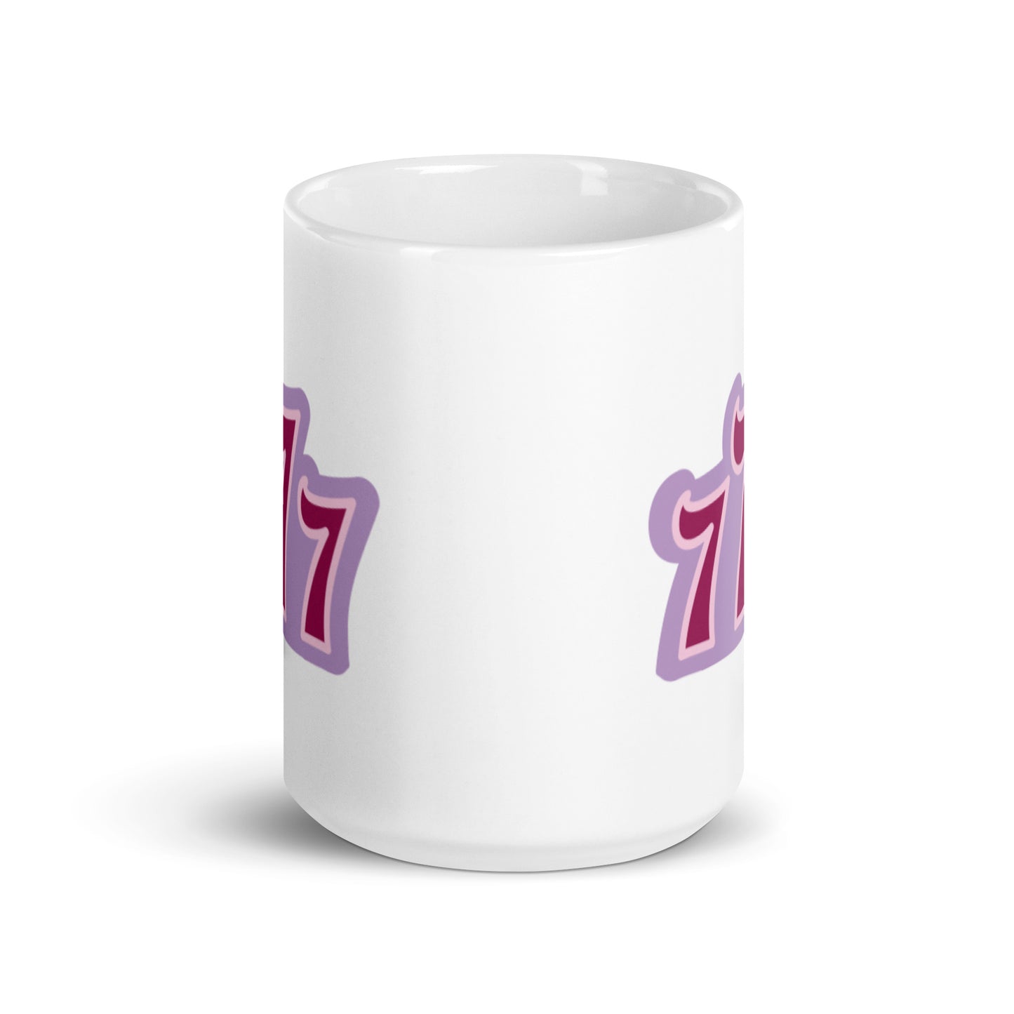777 Angel Number XL White Glossy Mug (15oz)