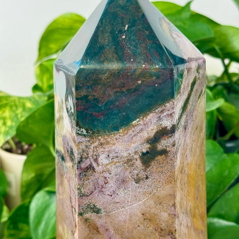 XXXL Sea Jasper Tower B 3 - Kenna's Crystals from TikTok