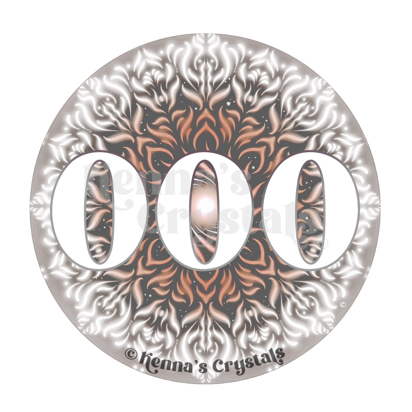 "000" Sticker