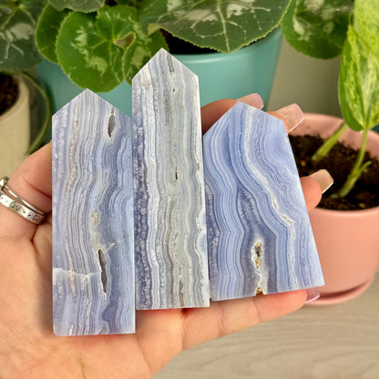 Imperfect Blue Lace Agate Tower