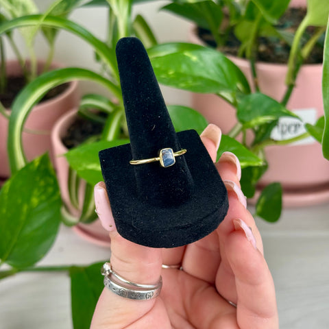 Gold Vermeil Stackable Pietersite Ring