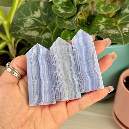 Imperfect Blue Lace Agate Tower