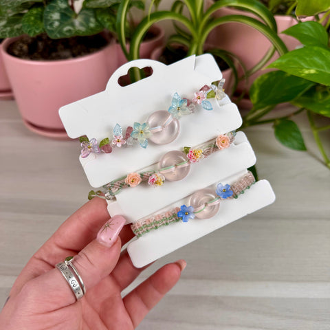 Intuitively Picked Rose Quartz Donut Bracelet