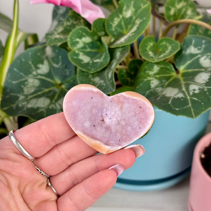 Chroma Druzy Agate Heart