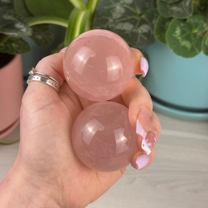 Star Rose Quartz Sphere