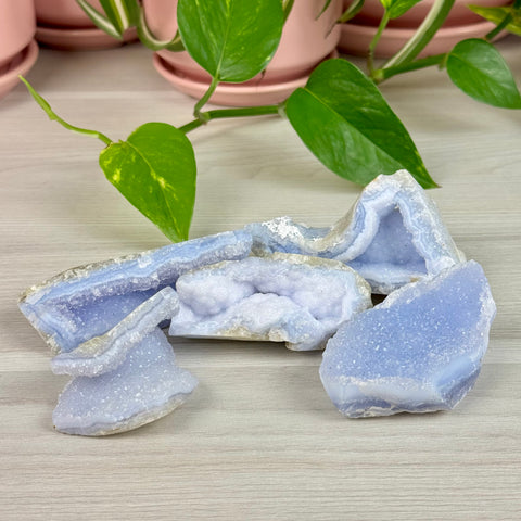 Druzy Blue Lace Agate Chunk