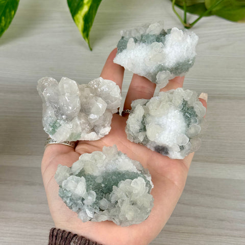 Minty Green Fluorite with Pink Calcite