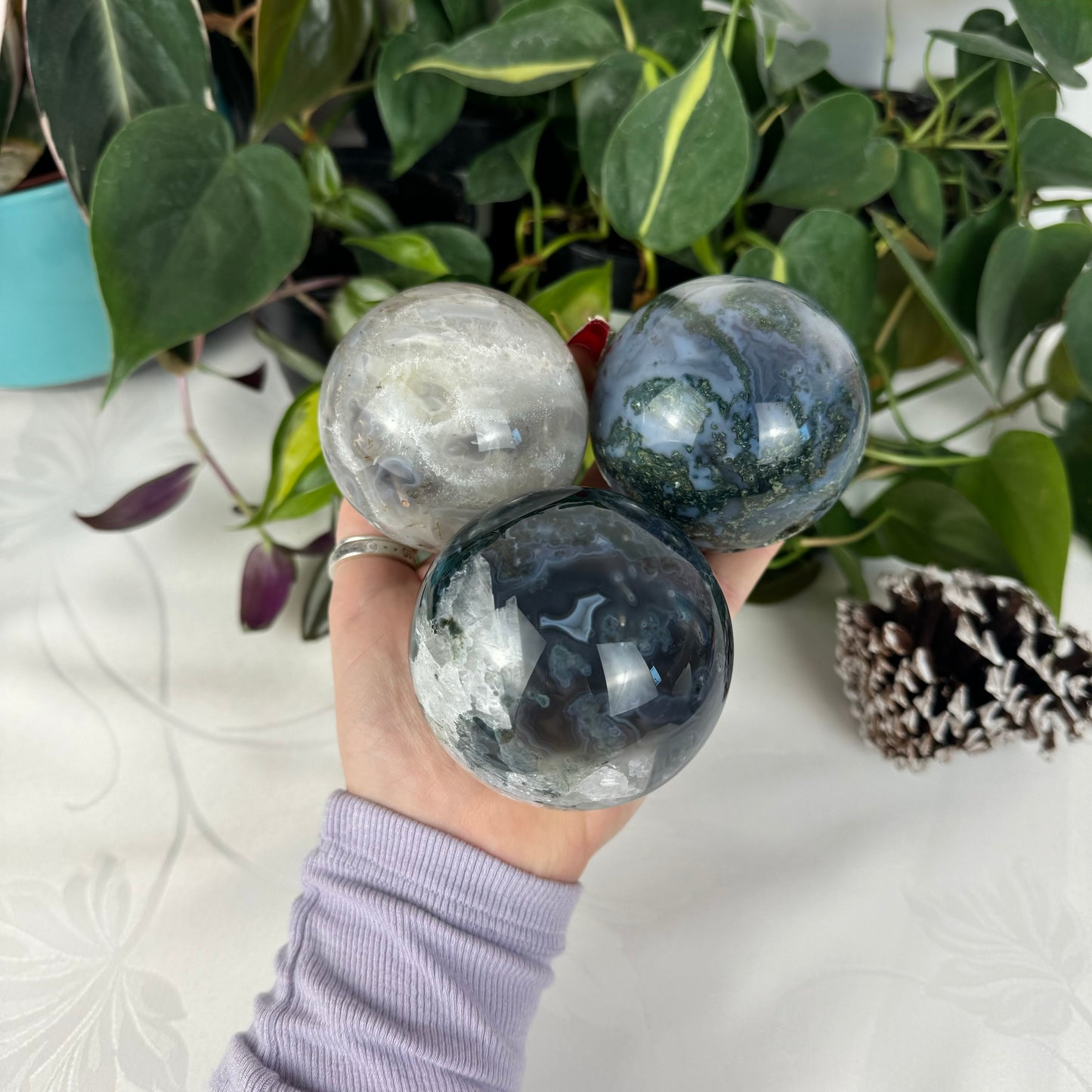 Moss Agate Sphere