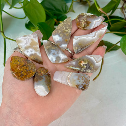 Scenic Moss Agate Cabochon