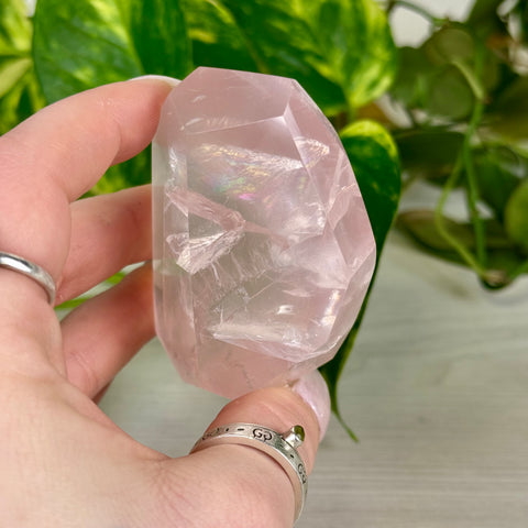 Rose Quartz Rainbow Gem