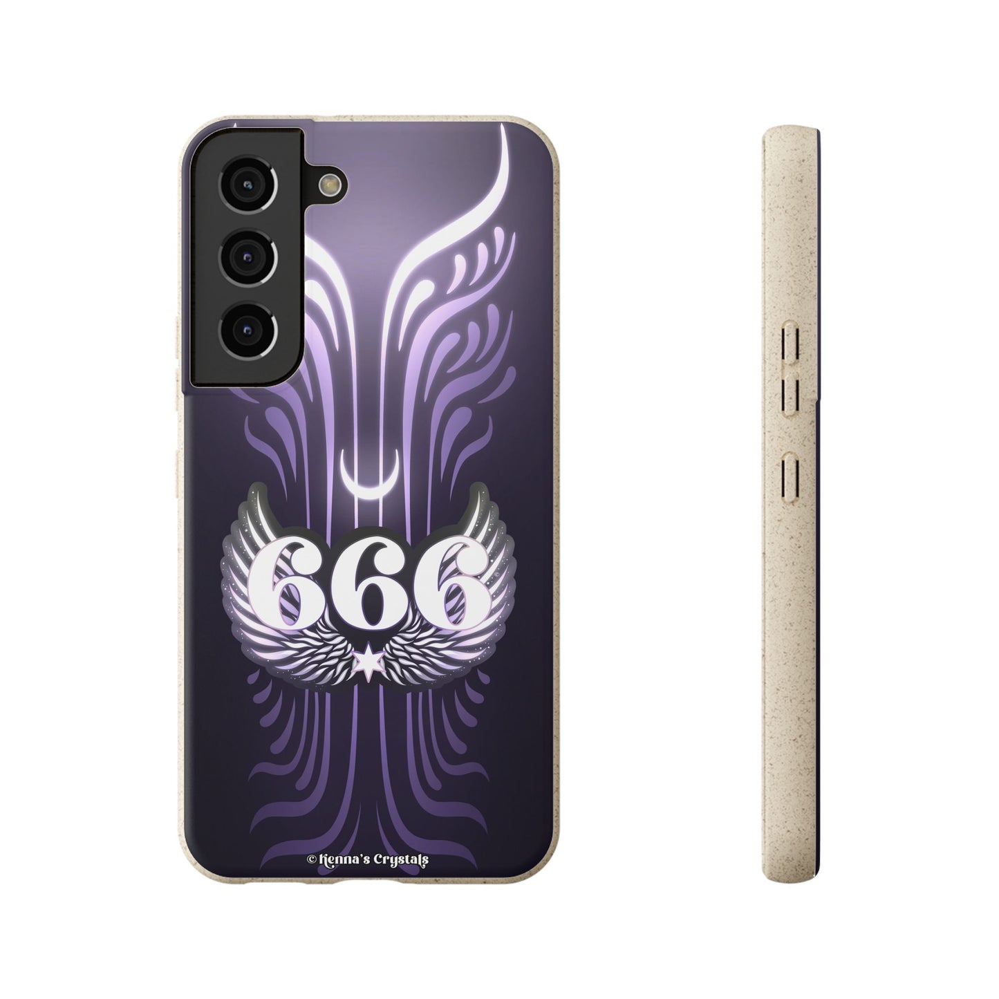 "666" Angel Number Biodegradable Phone Case