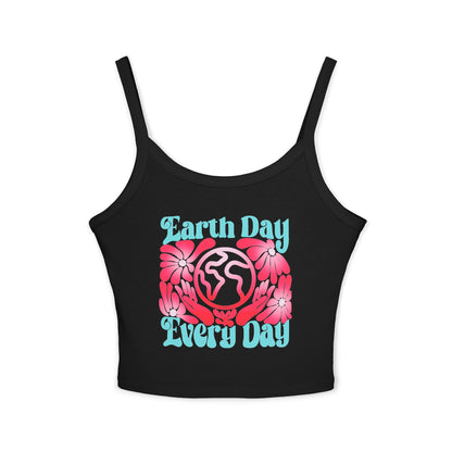 "Earth Day Every Day" Spaghetti Strap Tank Top