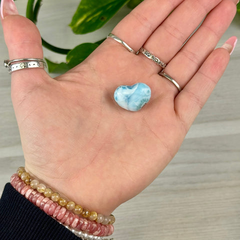 Larimar Love Heart 66 4 - Kenna's Crystals from TikTok