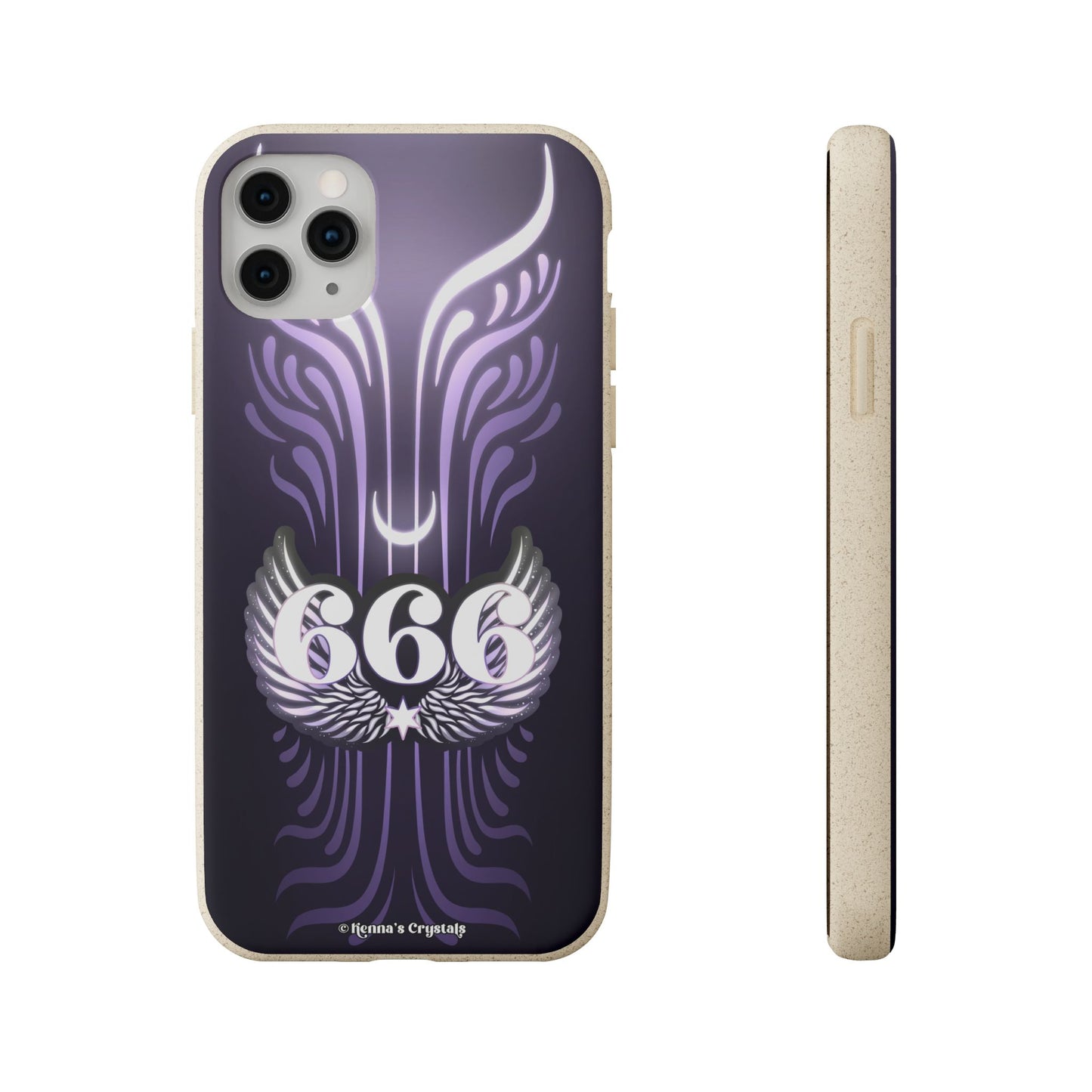 "666" Angel Number Biodegradable Phone Case