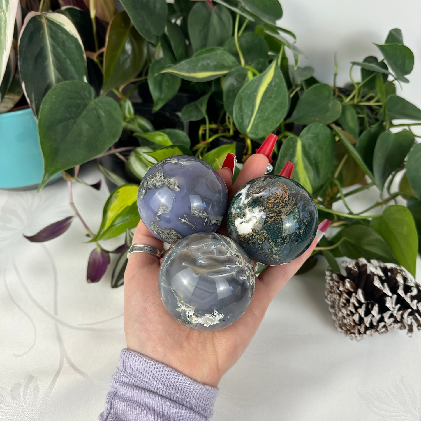 Moss Agate Sphere