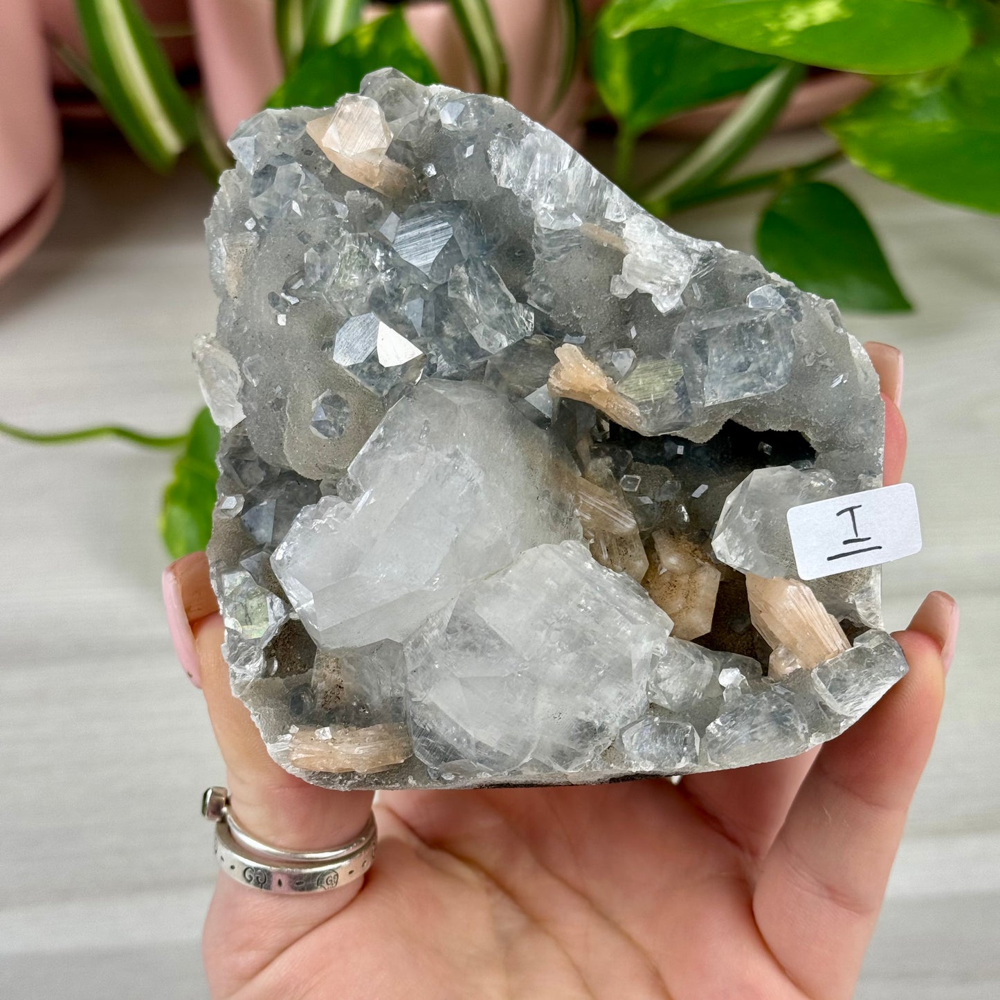 Smoky Chalcedony With Apophyllite