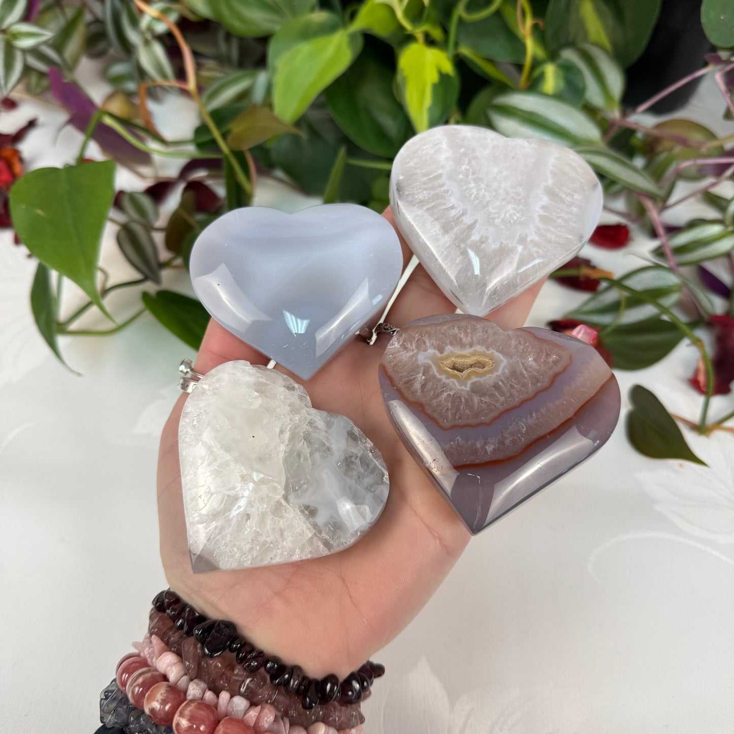 Imperfect Druzy Agate Love Heart