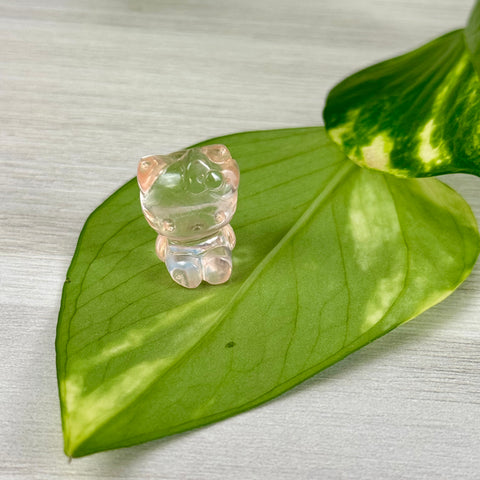 Mini Rose Quartz 'Hi Cat'
