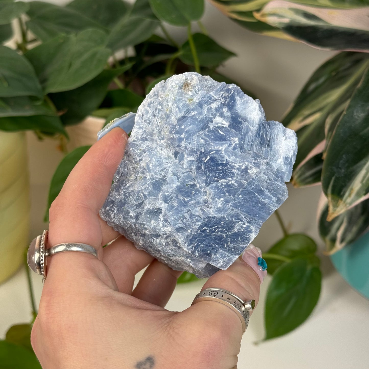 Raw Blue Calcite