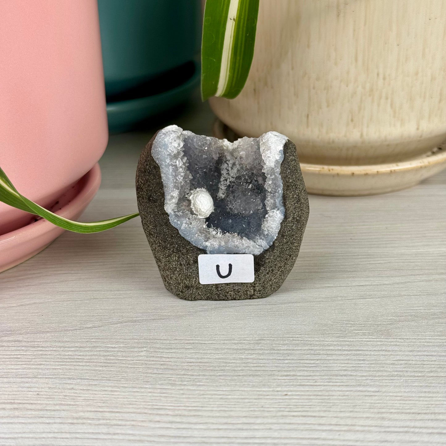 Mordenite/Okenite In Geode