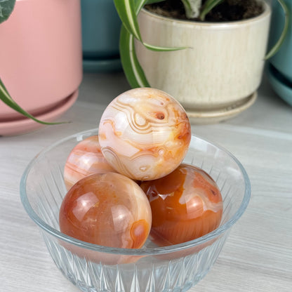 Pink Carnelian Sphere
