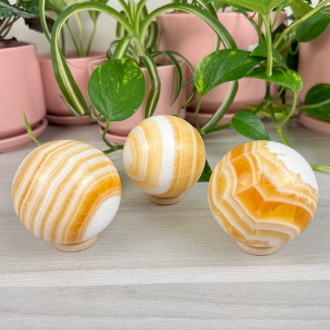 Orange Calcite Sphere