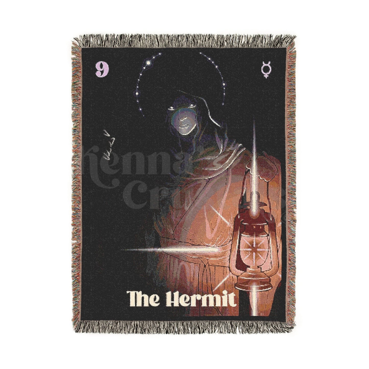 "The Hermit" Woven Blanket, 100% Cotton