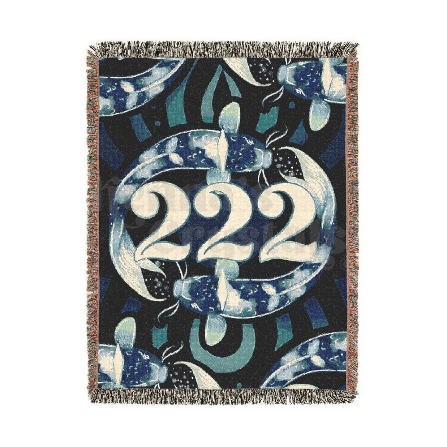 "222" Woven Blanket, 100% Cotton