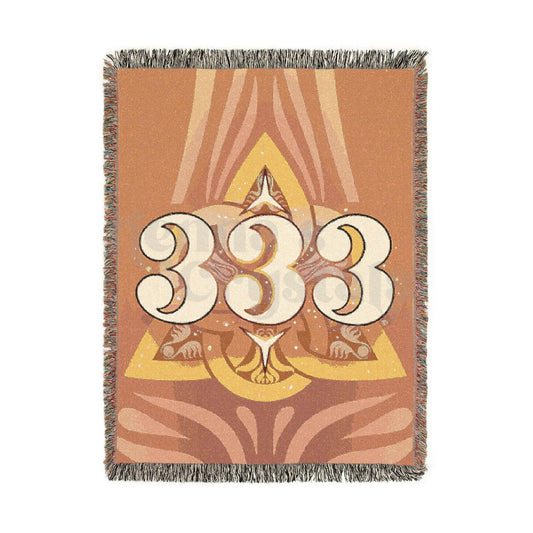 "333" Woven Blanket, 100% Cotton