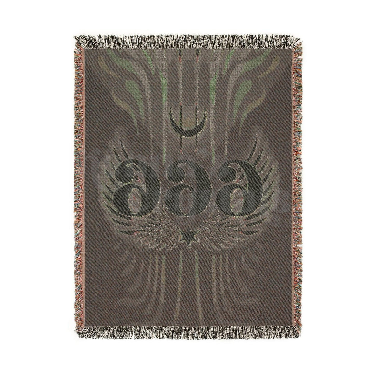 "666" Woven Blanket, 100% Cotton