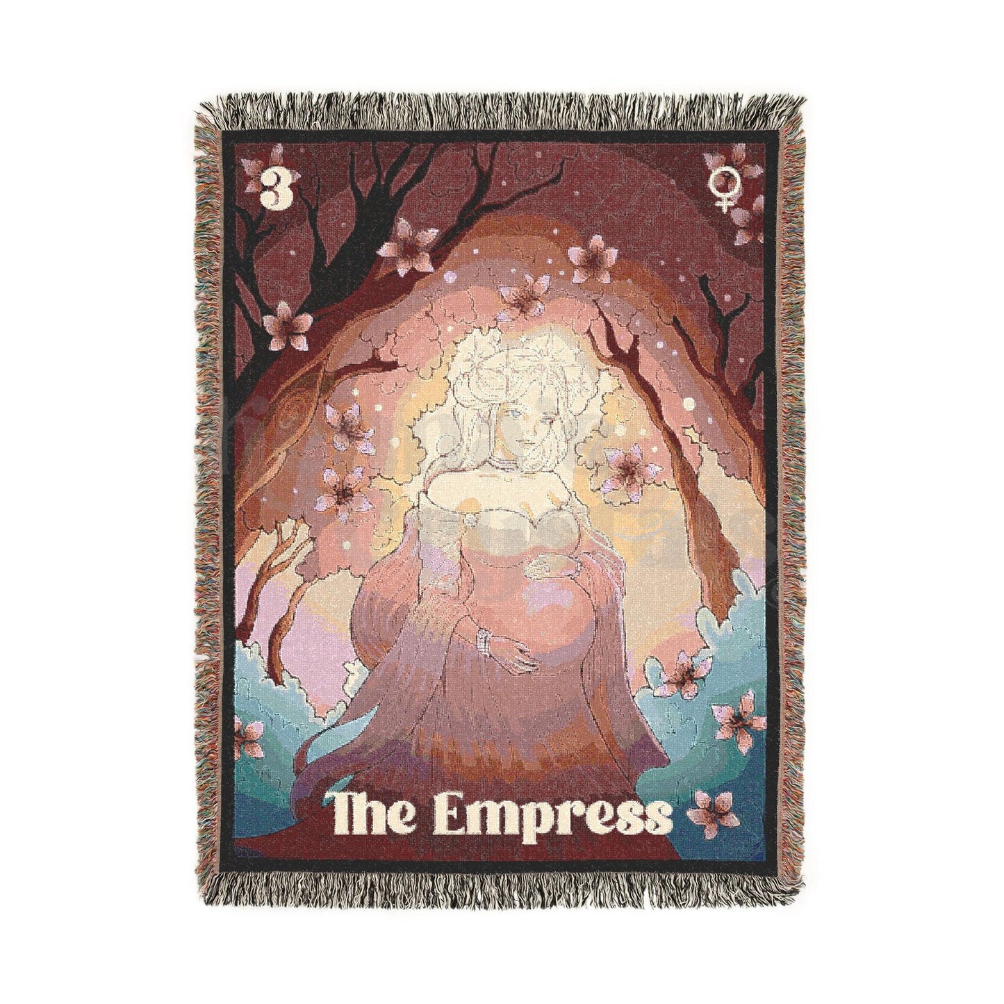 "The Empress" Woven Blanket, 100% Cotton