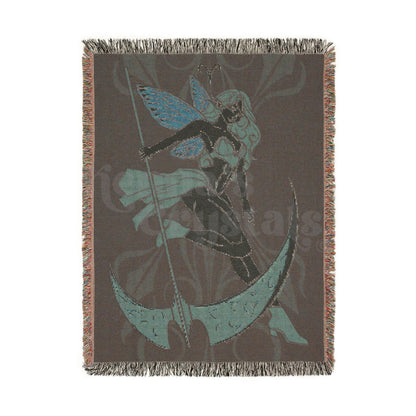 "Athena" Aries Woven Blanket, 100% Cotton
