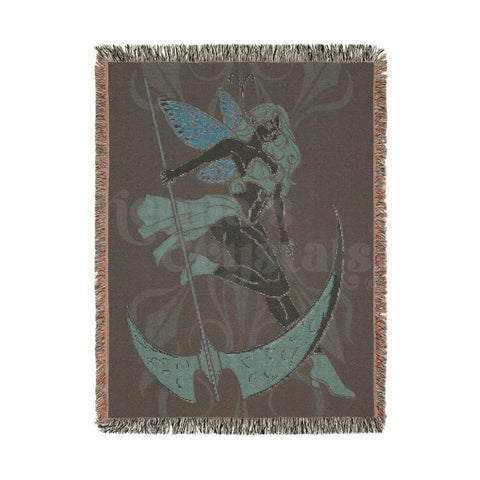 "Athena" Aries Woven Blanket, 100% Cotton