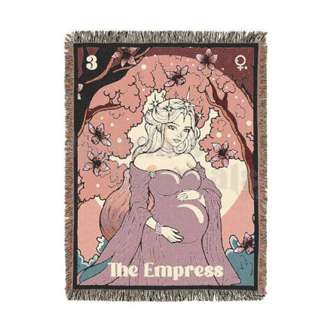 "The Empress" Woven Blanket, 100% Cotton