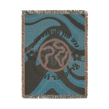 "We All Deserve A Greener Future" Earth Day Woven Blanket, 100% Cotton