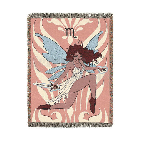 "Sable" Scorpio Woven Blanket, 100% Cotton