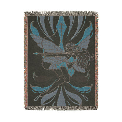 "Sierra" Sagittarius Woven Blanket, 100% Cotton