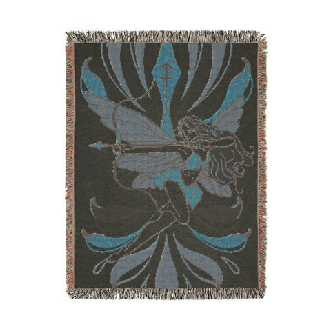"Sierra" Sagittarius Woven Blanket, 100% Cotton