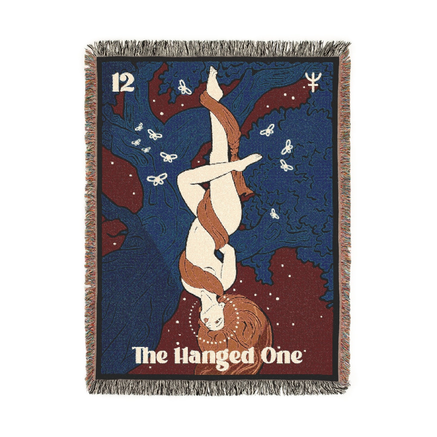 "The Hanged One" Woven Blanket, 100% Cotton