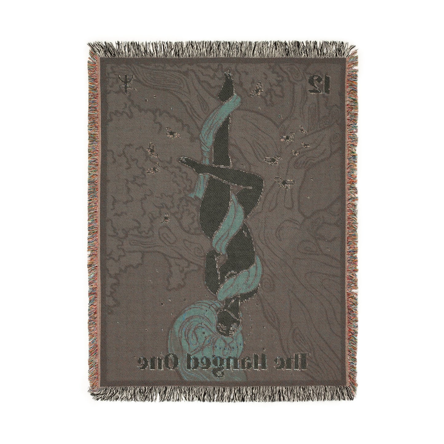 "The Hanged One" Woven Blanket, 100% Cotton