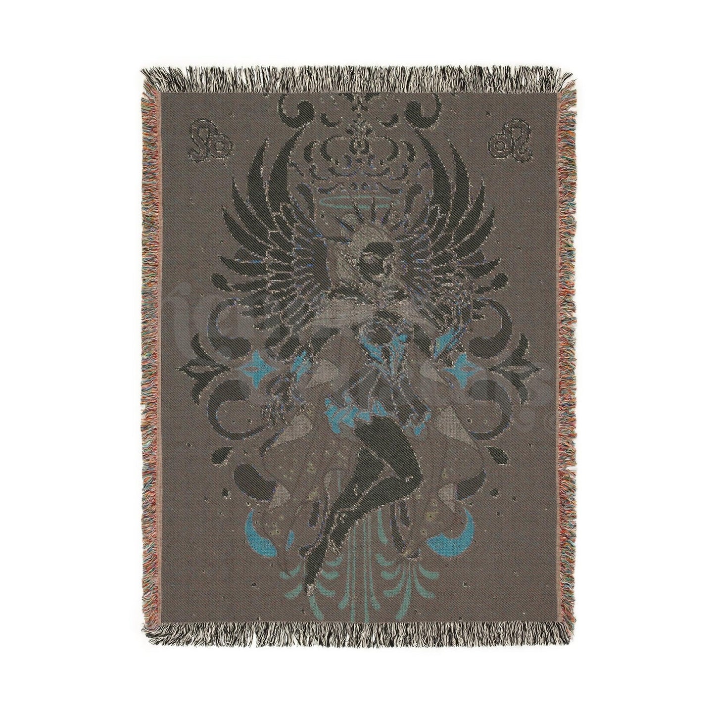 "Leona" Leo Woven Blanket, 100% Cotton