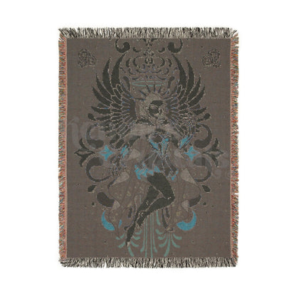 "Leona" Leo Woven Blanket, 100% Cotton