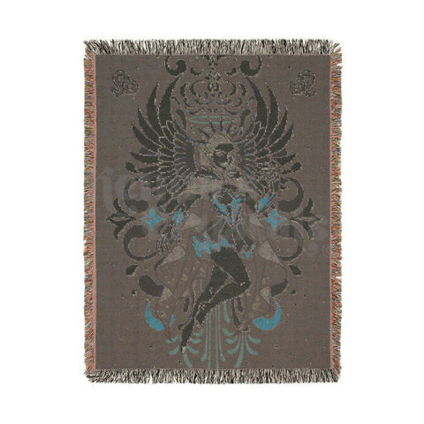 "Leona" Leo Woven Blanket, 100% Cotton