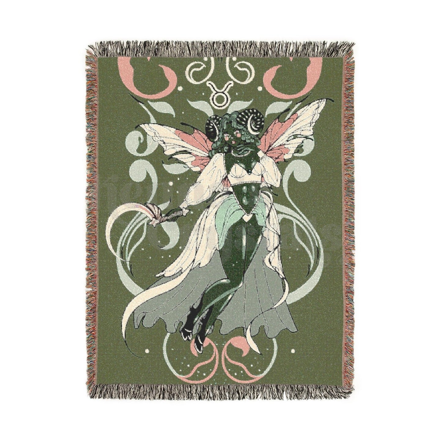 "Tatiana" Taurus Woven Blanket, 100% Cotton