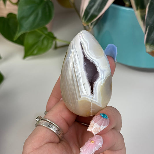 Druzy Agate Egg - Z1